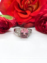 Load image into Gallery viewer, Art Deco Style Pink Tourmaline Ring