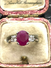 Load image into Gallery viewer, Ruby & Diamond Ring