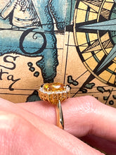 Load image into Gallery viewer, Yellow Sapphire and Diamond Ring