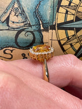 Load image into Gallery viewer, Yellow Sapphire and Diamond Ring