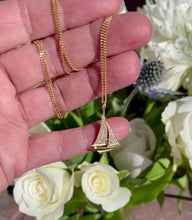 Load and play video in Gallery viewer, Diamond Sailboat Pendant in 18ct Yellow Gold