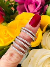 Load image into Gallery viewer, Diamond Set Half Eternity Ring in Platinum