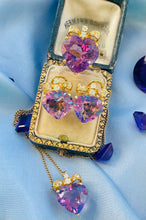 Load image into Gallery viewer, French Amethyst and Diamond Earrings