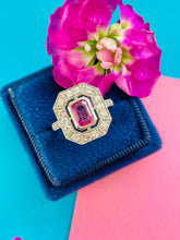 Load image into Gallery viewer, Pretty Pink Sapphire & Diamond Ring
