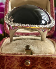 Load image into Gallery viewer, Cabochon Onyx and Diamond Ring