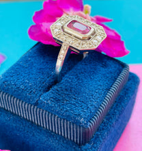 Load image into Gallery viewer, Pretty Pink Sapphire & Diamond Ring