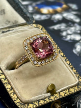Load image into Gallery viewer, Pink tourmaline in rose gold