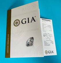 Load image into Gallery viewer, Diamond Halo Engagement Ring on GIA Certificate
