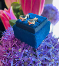Load image into Gallery viewer, Elegant Aquamarine & Diamond Earrings