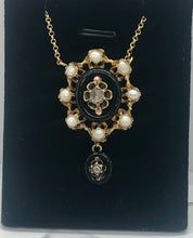 Load image into Gallery viewer, French Pearl & Diamond Pendant