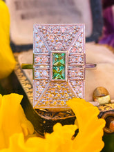 Load image into Gallery viewer, Stunning Tsavorite Garnet & Diamond Ring in Platinum