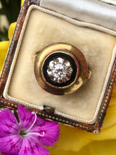 Load image into Gallery viewer, An antique French Onyx and Diamond Ring