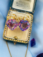 Load image into Gallery viewer, French Amethyst and Diamond Earrings
