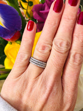 Load image into Gallery viewer, Diamond Set Half Eternity Ring in Platinum