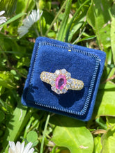 Load image into Gallery viewer, Gloriously Romantic Pink Sapphire & Diamond Ring