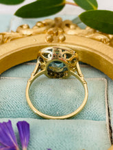 Load image into Gallery viewer, Opulent Aquamarine & Diamond Ring