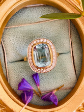 Load image into Gallery viewer, Opulent Aquamarine & Diamond Ring