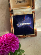 Load image into Gallery viewer, Sapphire & Diamond Platinum Half Eternity Ring