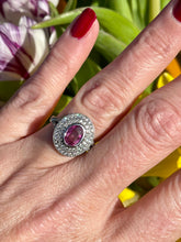 Load image into Gallery viewer, Romantic Pink Sapphire & Diamond Ring