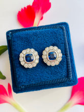 Load image into Gallery viewer, Sumptuous Sapphire & Diamond Stud Earrings