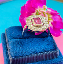 Load image into Gallery viewer, Pretty Pink Sapphire & Diamond Ring