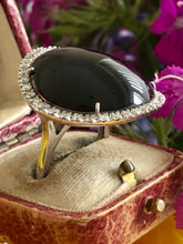 Load image into Gallery viewer, Cabochon Onyx and Diamond Ring