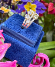 Load image into Gallery viewer, Three Row Diamond Droplet Ring 18ct Yellow Gold