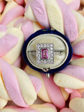 Load image into Gallery viewer, Pink Sapphire & Diamond Ring in Platinum