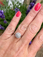 Load image into Gallery viewer, Diamond Halo Engagement Ring on GIA Certificate