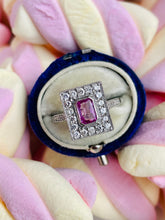 Load image into Gallery viewer, Pink Sapphire & Diamond Ring in Platinum