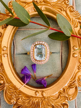 Load image into Gallery viewer, Opulent Aquamarine & Diamond Ring