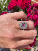 Load image into Gallery viewer, Pretty Pink Sapphire & Diamond Ring