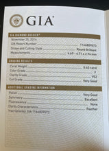 Load image into Gallery viewer, GIA Certified 0.40ct Diamond Halo Ring Set in Platinum