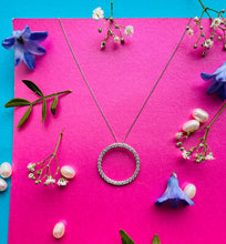 Load image into Gallery viewer, Contemporary Diamond Pendant in Platinum