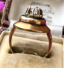 Load image into Gallery viewer, An antique French Onyx and Diamond Ring