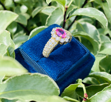 Load image into Gallery viewer, Gloriously Romantic Pink Sapphire & Diamond Ring