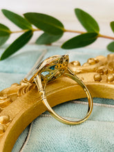 Load image into Gallery viewer, Opulent Aquamarine & Diamond Ring