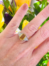 Load image into Gallery viewer, Glorious Yellow Sapphire & Diamond Ring in Platinum