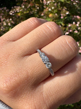 Load image into Gallery viewer, Vintage Platinum &amp; Diamond Three-Stone Ring
