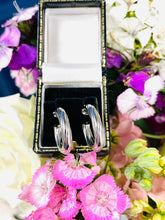 Load image into Gallery viewer, White Gold Hoops
