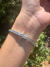 Load image into Gallery viewer, 7.50ct Baguette Diamond Tennis Bracelet | Platinum
