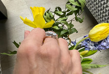 Load image into Gallery viewer, Trilogy Diamond Crossover Ring in 18ct Yellow Gold and Platinum
