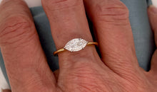 Load image into Gallery viewer, Fabulous 1ct Marquise Cut Solitaire Ring in 18ct Yellow Gold and Platinum
