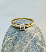 Load image into Gallery viewer, Solitaire Diamond Ring in 9ct Yellow Gold
