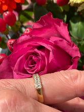 Load image into Gallery viewer, Beautiful Double Row Half Eternity Diamond Ring Set in 18ct Yellow Gold
