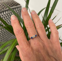 Load image into Gallery viewer, Sapphire and Diamond Ring Set in 18ct Yellow Gold
