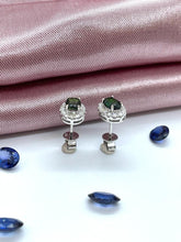 Load image into Gallery viewer, Elegant Green Tourmaline and Diamond Earrings

