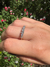 Load image into Gallery viewer, Vintage 9ct Gold Seven-Stone Diamond Ring
