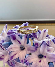 Load image into Gallery viewer, Half Eternity Diamond Ring in 18ct Yellow Gold
