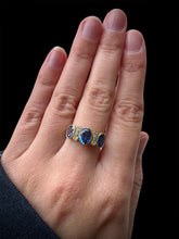 Load image into Gallery viewer, Ceylon Sapphire Trilogy Ring
